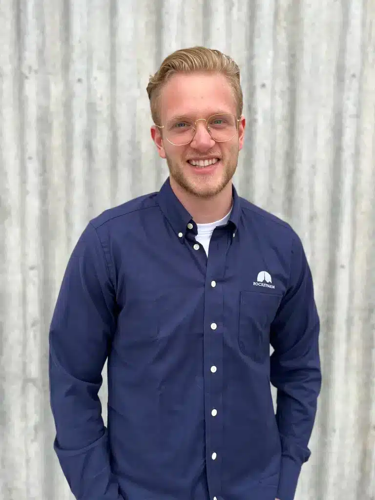 Brigt, Sales Lead at the sales team in Rocketfarm